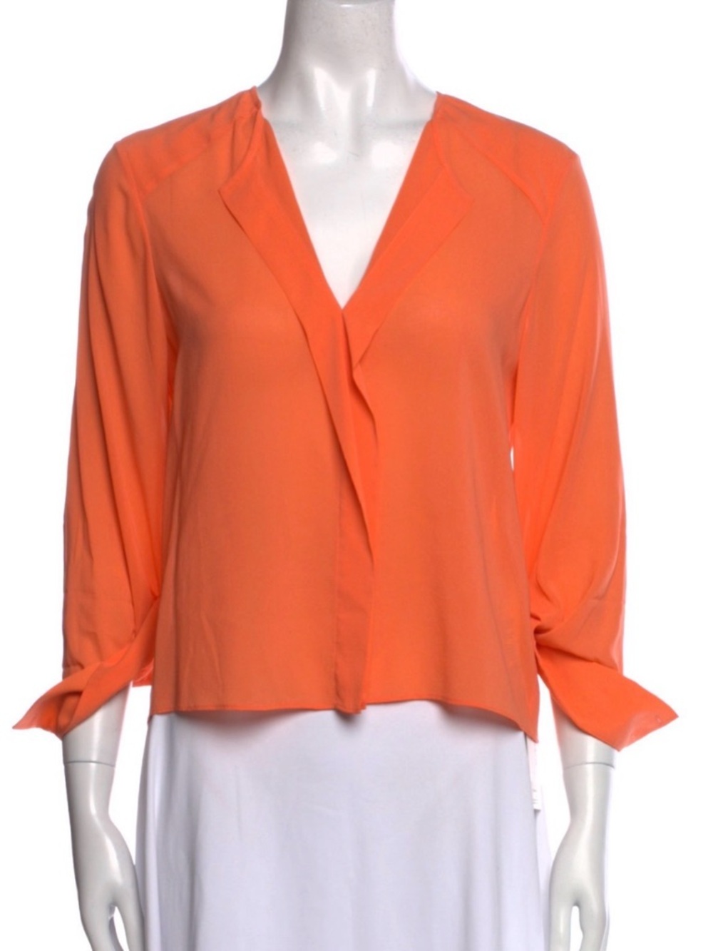 Alice + Olivia V-Neck  Silk Blouse top❤️‍🔥